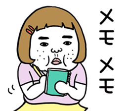 Ugly but charming woman4 sticker #9229884