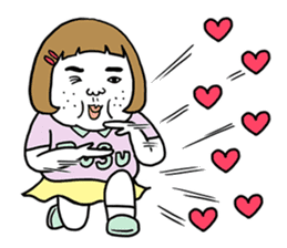 Ugly but charming woman4 sticker #9229889