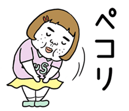 Ugly but charming woman4 sticker #9229890