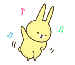 Rabbits in seven colours sticker #9230296