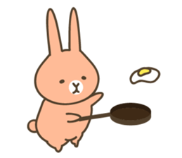 Rabbits in seven colours sticker #9230304