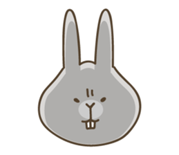 Rabbits in seven colours sticker #9230317