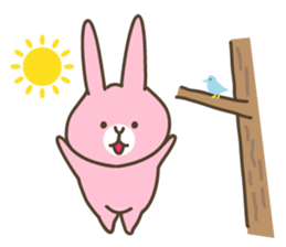 Rabbits in seven colours sticker #9230325