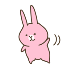 Rabbits in seven colours sticker #9230327