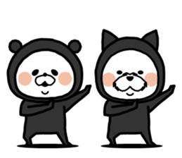 Pretty bear and friends. sticker #9231361