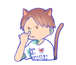 The cat and his friends sticker #9231858