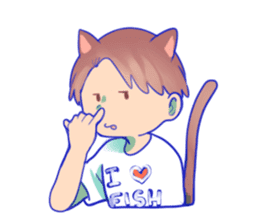 The cat and his friends sticker #9231858