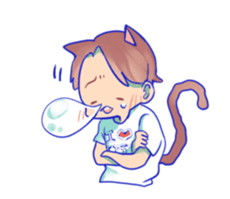 The cat and his friends sticker #9231862