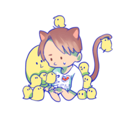 The cat and his friends sticker #9231866