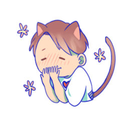 The cat and his friends sticker #9231869