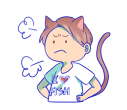 The cat and his friends sticker #9231870