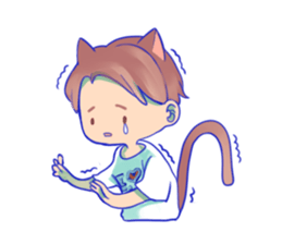 The cat and his friends sticker #9231871