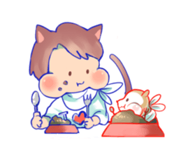 The cat and his friends sticker #9231887