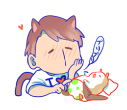 The cat and his friends sticker #9231888