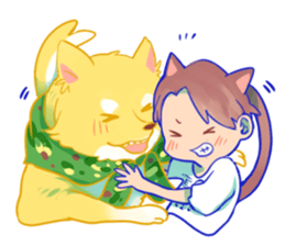 The cat and his friends sticker #9231892