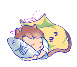 The cat and his friends sticker #9231894