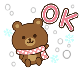 Winter&Happy new year bear 2017 sticker #9231992