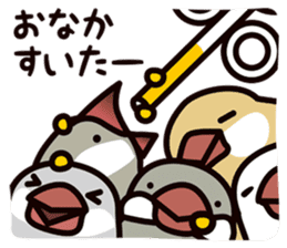 Today is also Java sparrow happiness. sticker #9233396