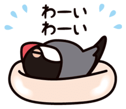 Today is also Java sparrow happiness. sticker #9233405