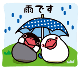 Today is also Java sparrow happiness. sticker #9233409