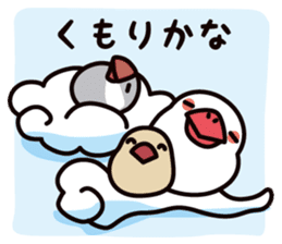 Today is also Java sparrow happiness. sticker #9233410