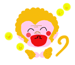 Gold Lucky Monkey sticker #9233472