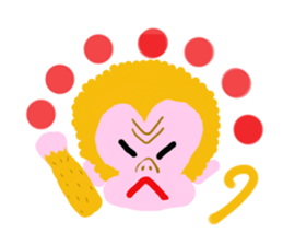 Gold Lucky Monkey sticker #9233473