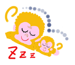 Gold Lucky Monkey sticker #9233479