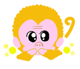 Gold Lucky Monkey sticker #9233480