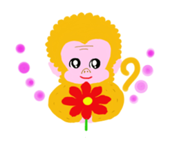 Gold Lucky Monkey sticker #9233486
