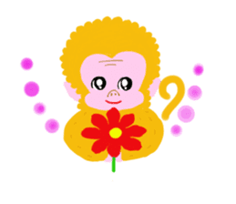 Gold Lucky Monkey sticker #9233486