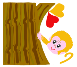 Gold Lucky Monkey sticker #9233493