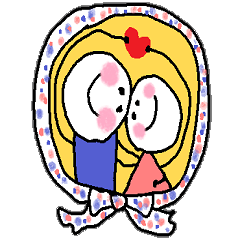 Sticker of lovebirds exclusive use2.