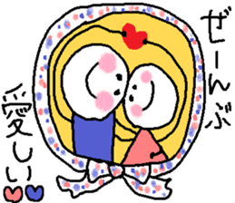 Sticker of lovebirds exclusive use2. sticker #9233535