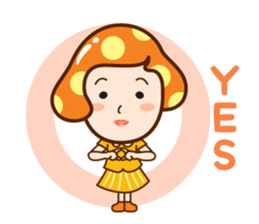 Mushroom head maiden sticker #9233830