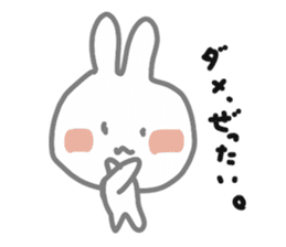 Black rabbit Usakuro sticker #9234287