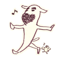 Beard dog sticker #9235343