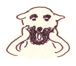 Beard dog sticker #9235346