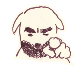 Beard dog sticker #9235351