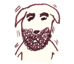 Beard dog sticker #9235355