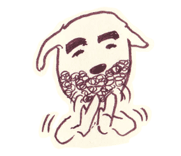 Beard dog sticker #9235356