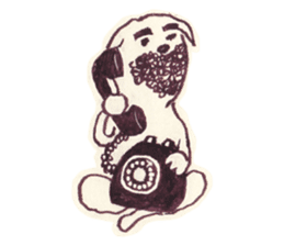 Beard dog sticker #9235358