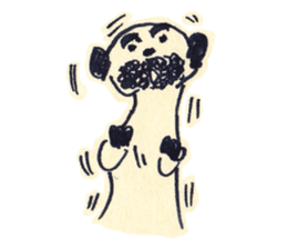 Beard meerkat sticker #9235827