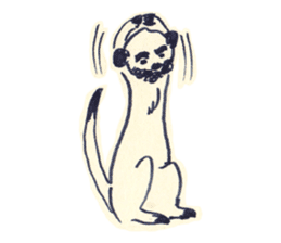 Beard meerkat sticker #9235832