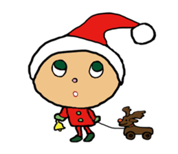 Cute child "Toki" in winter sticker #9235920