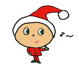 Cute child "Toki" in winter sticker #9235925