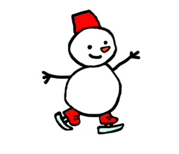 Cute child "Toki" in winter sticker #9235947