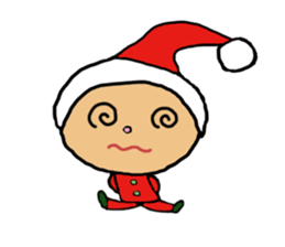 Cute child "Toki" in winter sticker #9235954