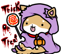 shiitan japsnese midget shiba in winter sticker #9236040