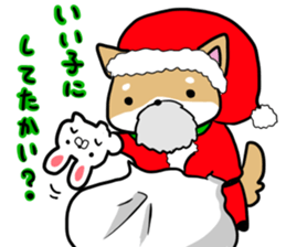 shiitan japsnese midget shiba in winter sticker #9236062